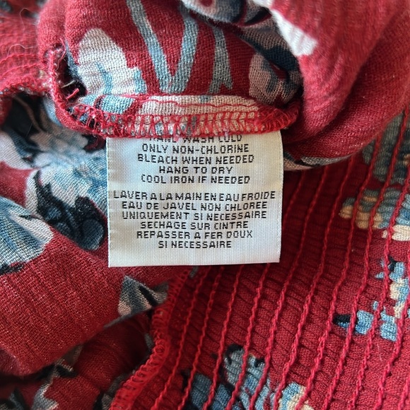 Denim & Supply Ralph Lauren Floral Print Tie Wrap Front Palazzo Pants Size L - Picture 10 of 10